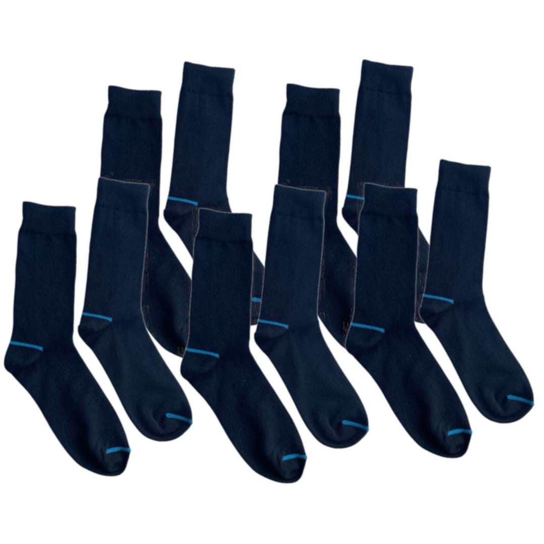 AV8TR Cotton Dress Socks, SIZE 7-11 - BLUE LINE