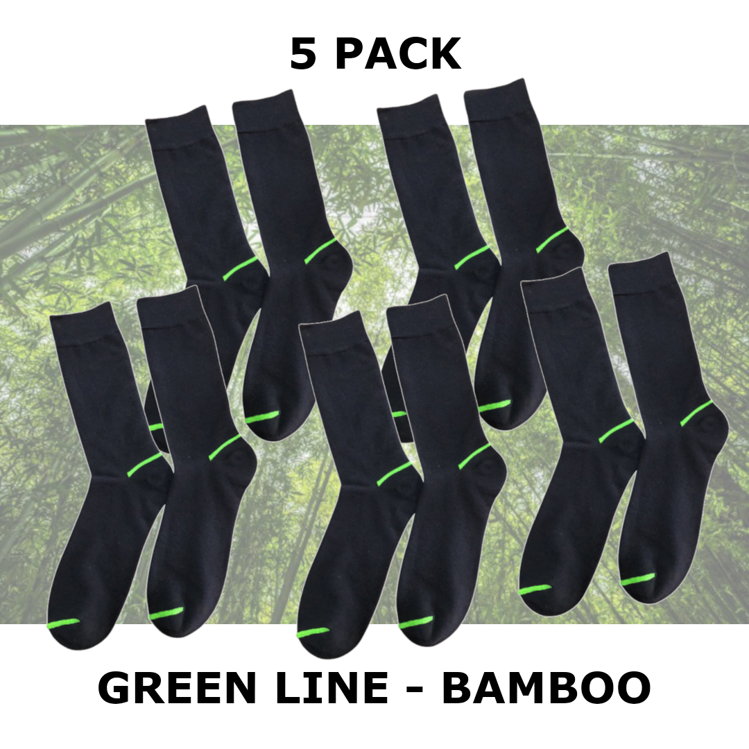 AV8TR BAMBOO Dress socks, SIZE 7-11, GREEN LINE