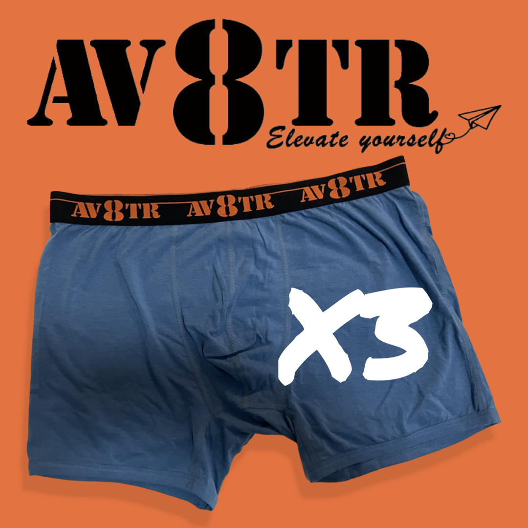 AV8TR MODAL/MERINO men’s boxer briefs - ORANGE LINE