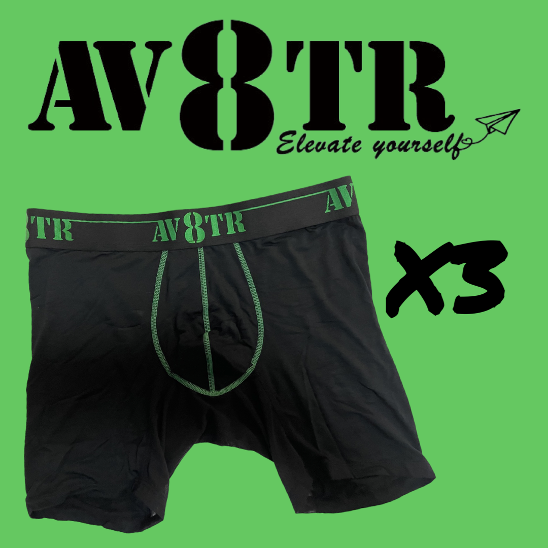 AV8TR Bamboo men’s boxer briefs - GREEN LINE