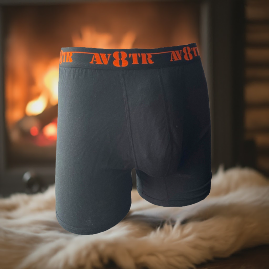 AV8TR MODAL/MERINO men’s boxer briefs - ORANGE LINE