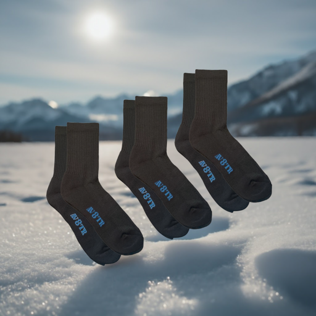 AV8TR Coolmax Crew Socks - SIZE 7-11 - BLUE LINE