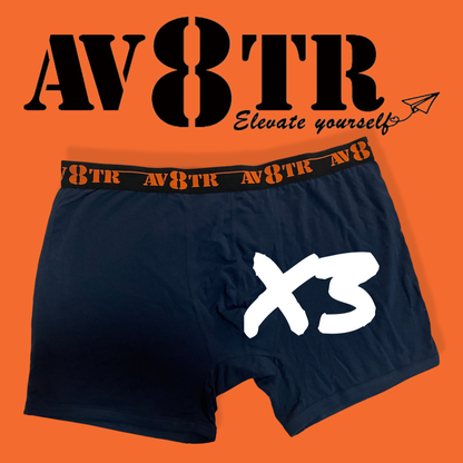 AV8TR MODAL/MERINO men’s boxer briefs - ORANGE LINE