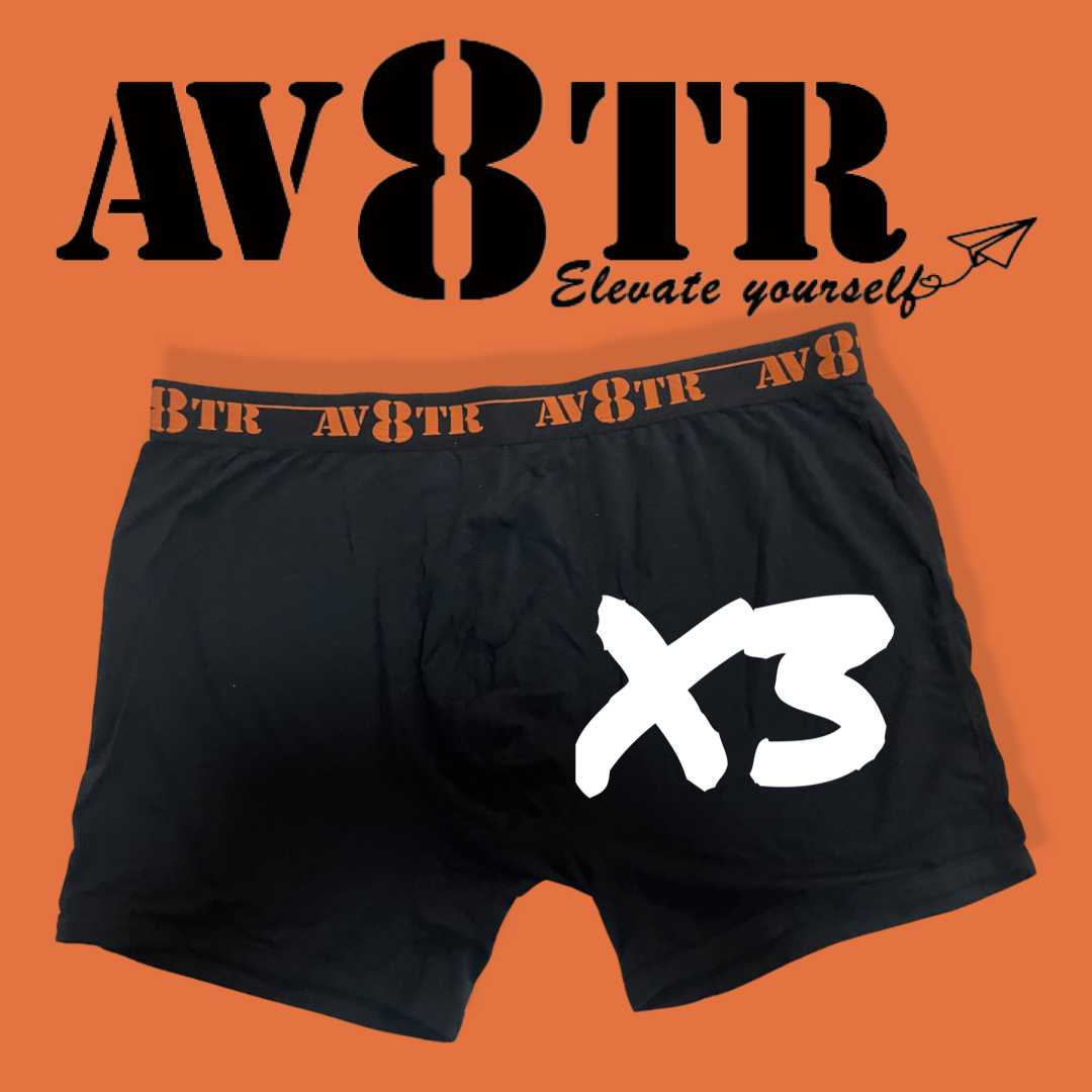 AV8TR MODAL/MERINO men’s boxer briefs - ORANGE LINE